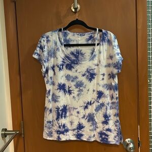 L Calvin Klein Performance Tye Dye Casual Top